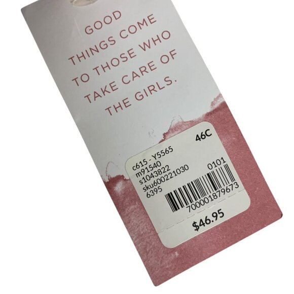 Cacique Modern Collection Lightly Lined Lace Balconette Bra Black Size 46C - Picture 6 of 6